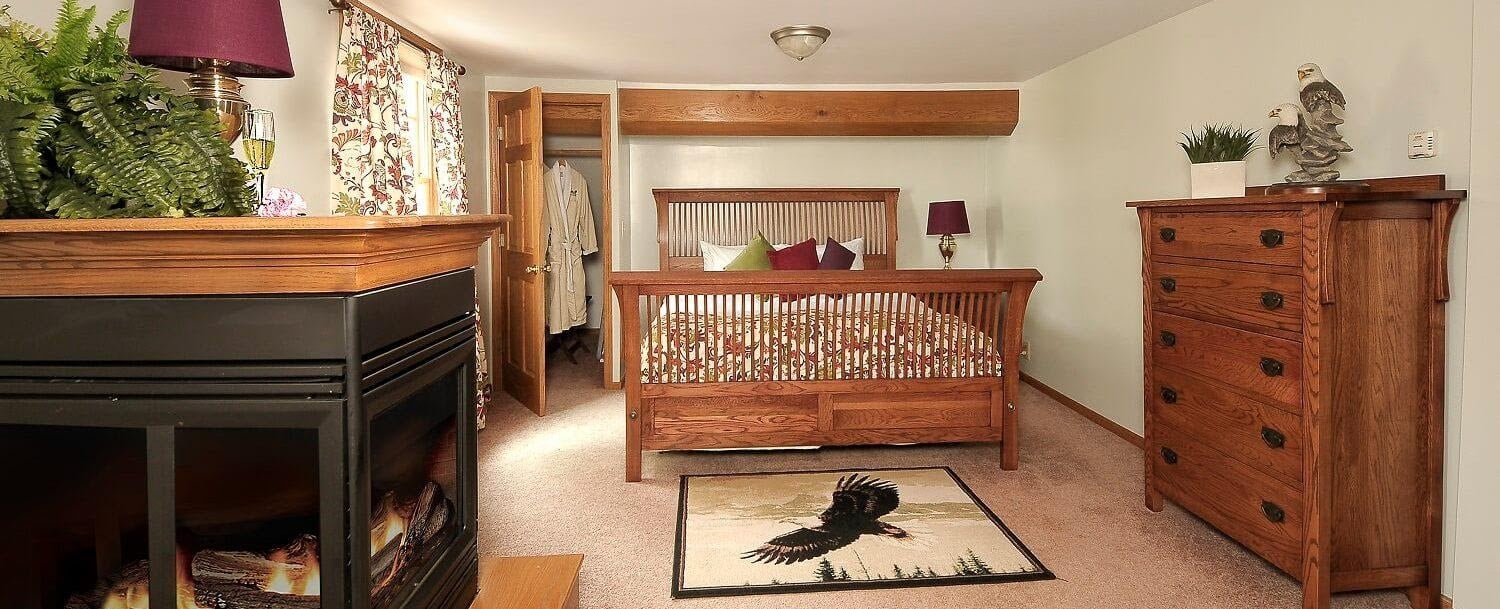 View of the Eagles Nest Luxury Suite at the Hideaway Inn in Bucyrus Ohio